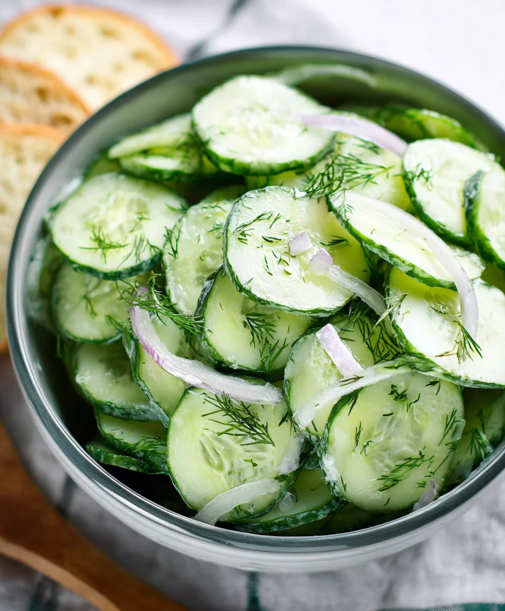 Refreshing Cucumber Dill Salad - Easy Summer Side Dish