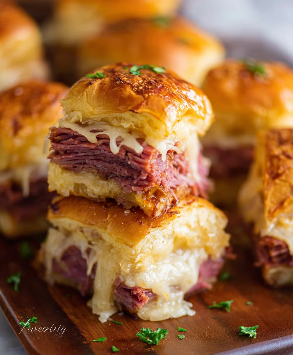 Easy Reuben Sliders-The Best Party Appetizer