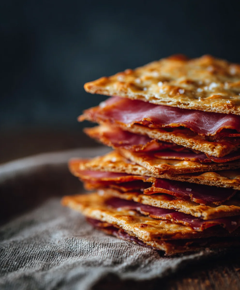 Sourdough Grabeef Beef Beef Ham Crackers- Savory Bites
