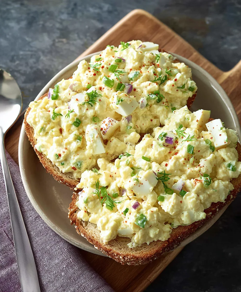 Simple Cottage Cheese Egg Salad-Easy & Creamy