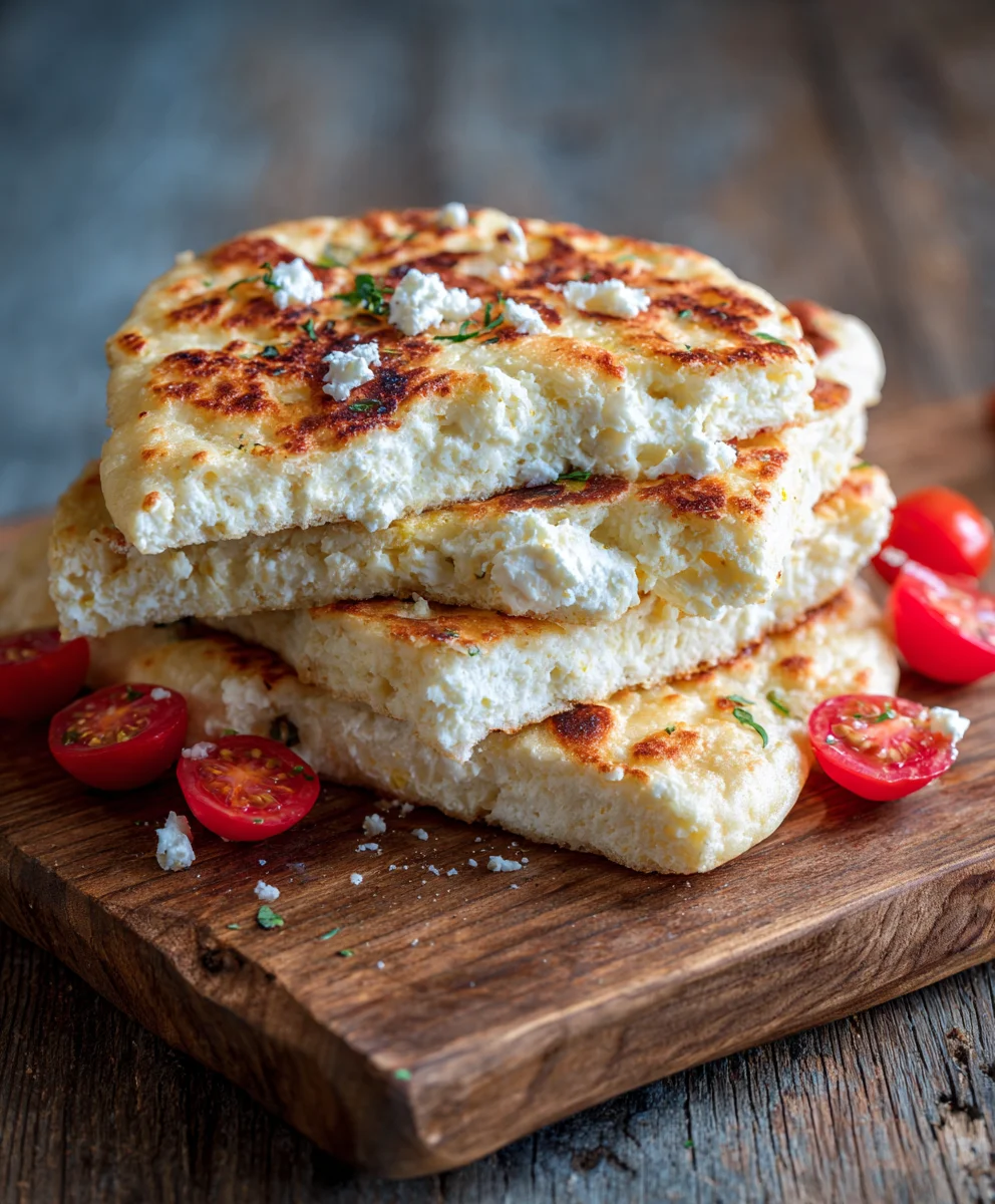 Easy Cottage Cheese Flatbread - Ingredient Recipe
