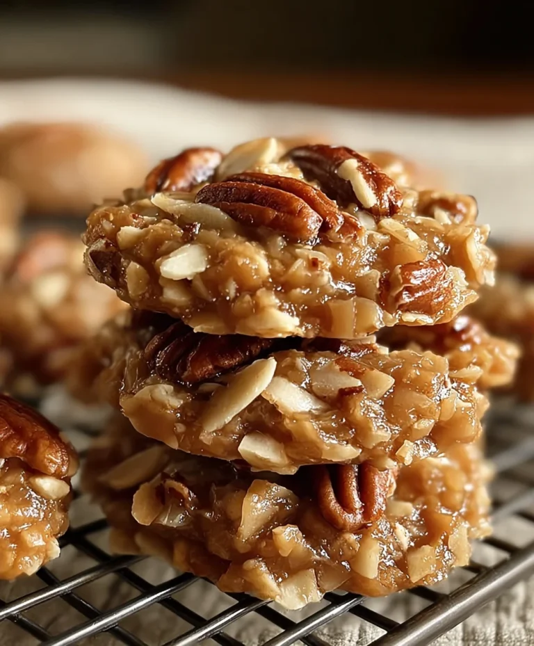 No Bake Pecan Coconut Praline Cookies – Easy Treat