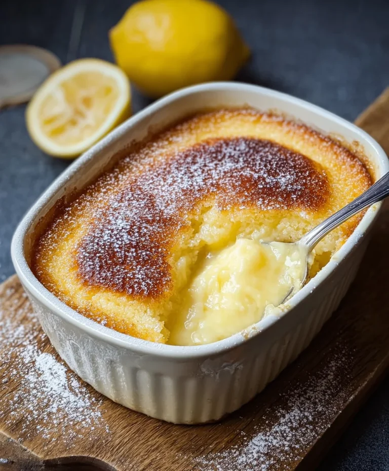 Jamie Oliver Self Saucing Lemon Pudding-Zesty Dessert