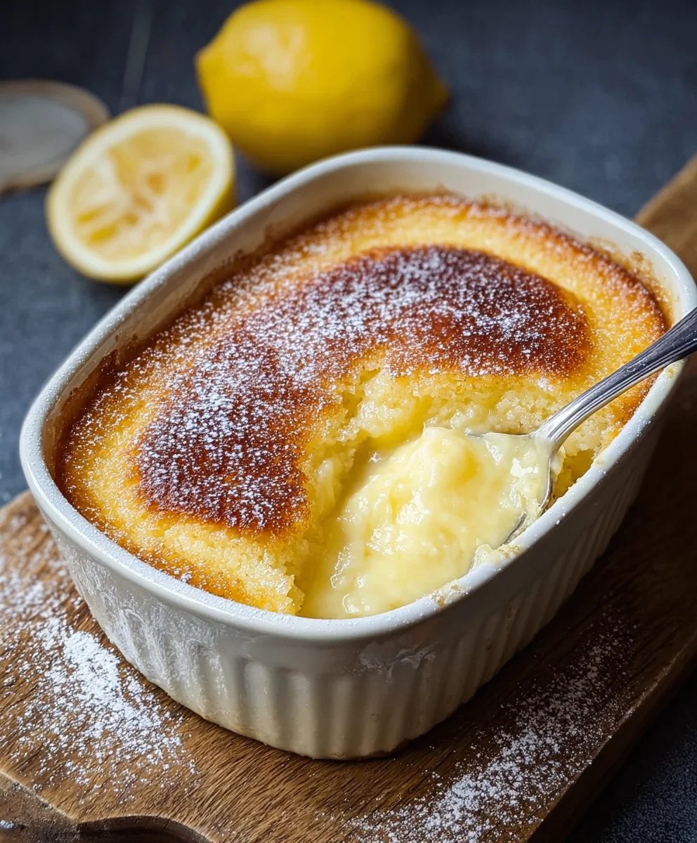 Jamie Oliver Self Saucing Lemon Pudding-Zesty Dessert