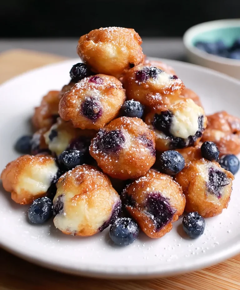 Easy Mini Blueberry Fritters Recipe