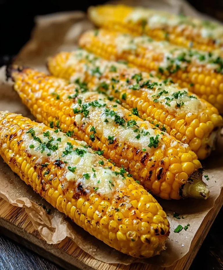 Cheesy Garlic Butter Corn on the Cob Recipe