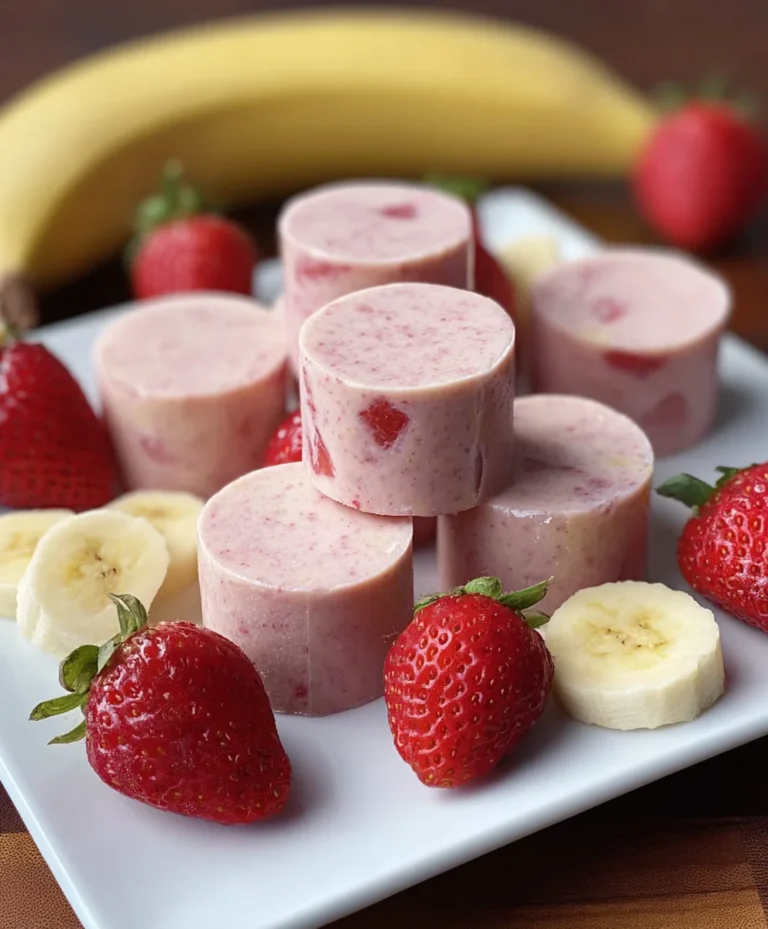 Strawberry Banana Dog Smoothie Bites – Healthy Treats