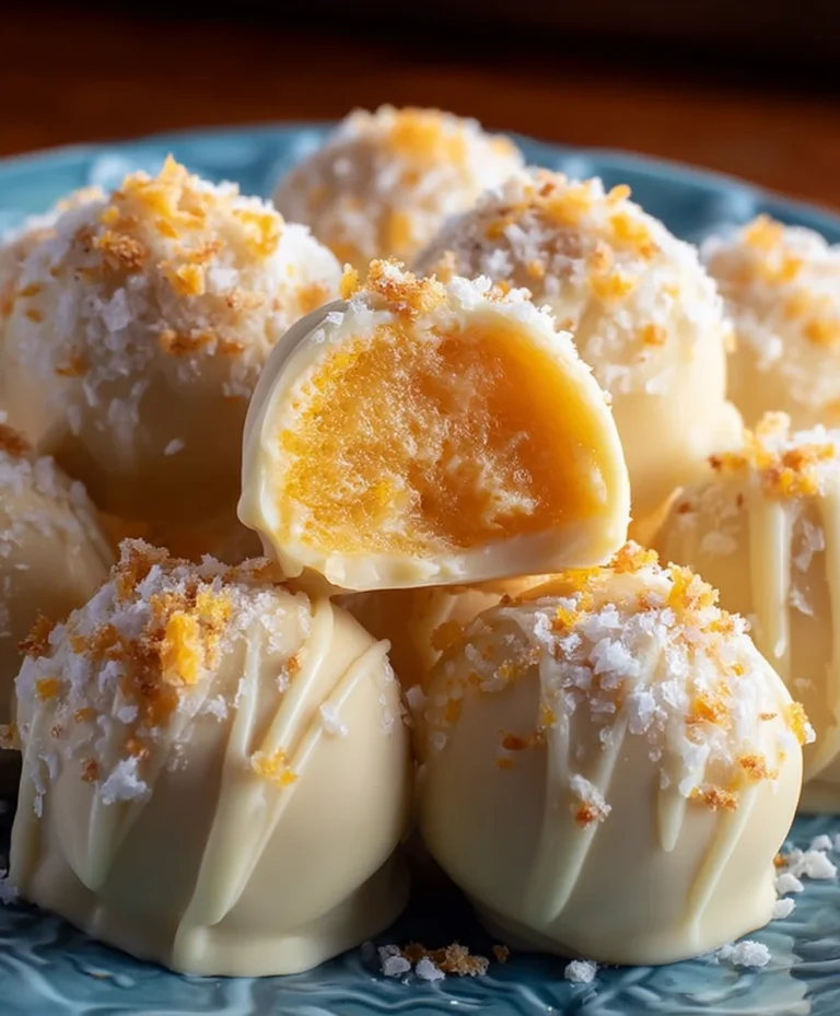 White Chocolate Orange Creamsicle Truffles – Easy Dessert