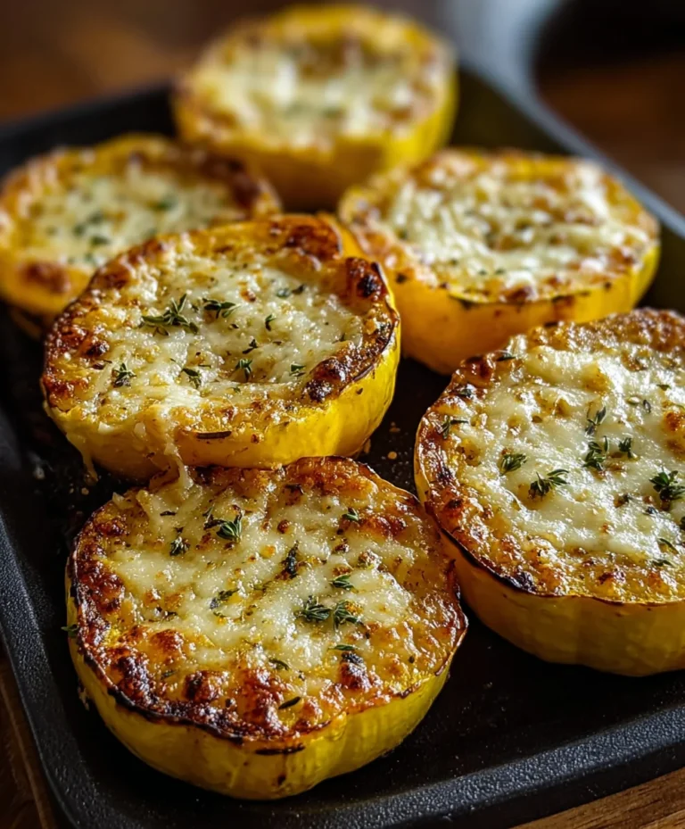 Cheesy Baked Squash Rounds – Easy Veggie Side Dish