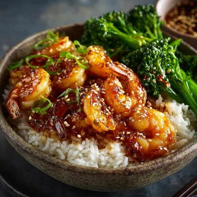 Honey Garlic Shrimp Bowls