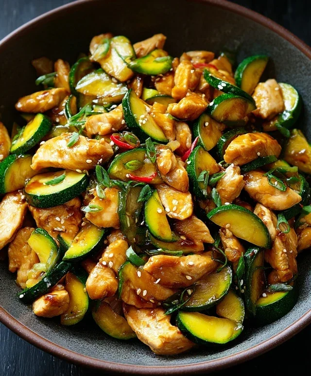 Chicken Zucchini Stir Fry