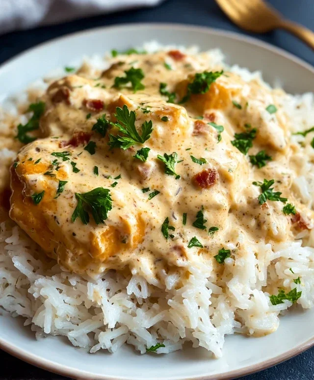Creamy Smothered Chicken and Rice