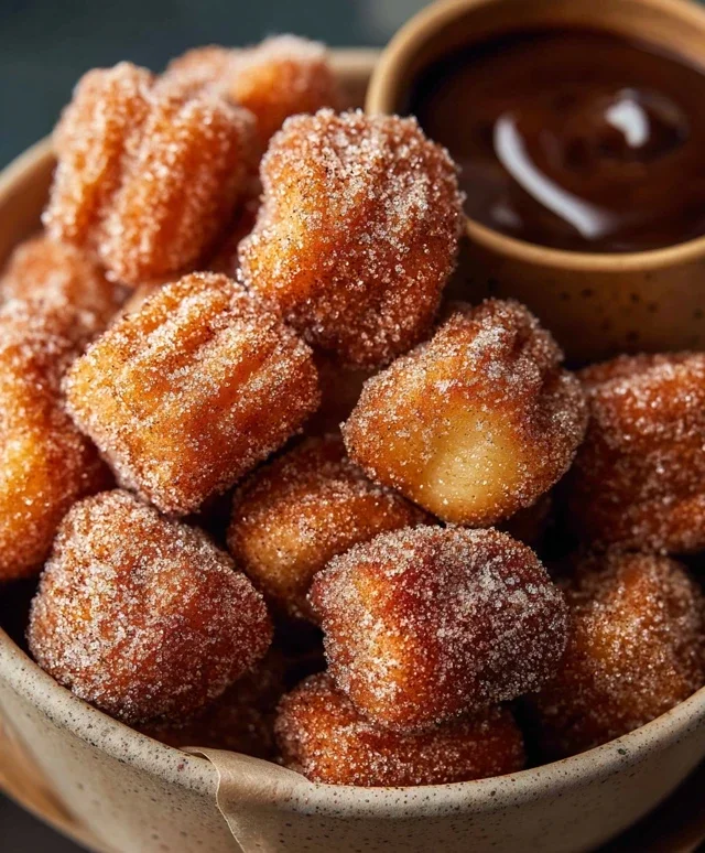 Sweet Air Fryer Churro Bites Recipe